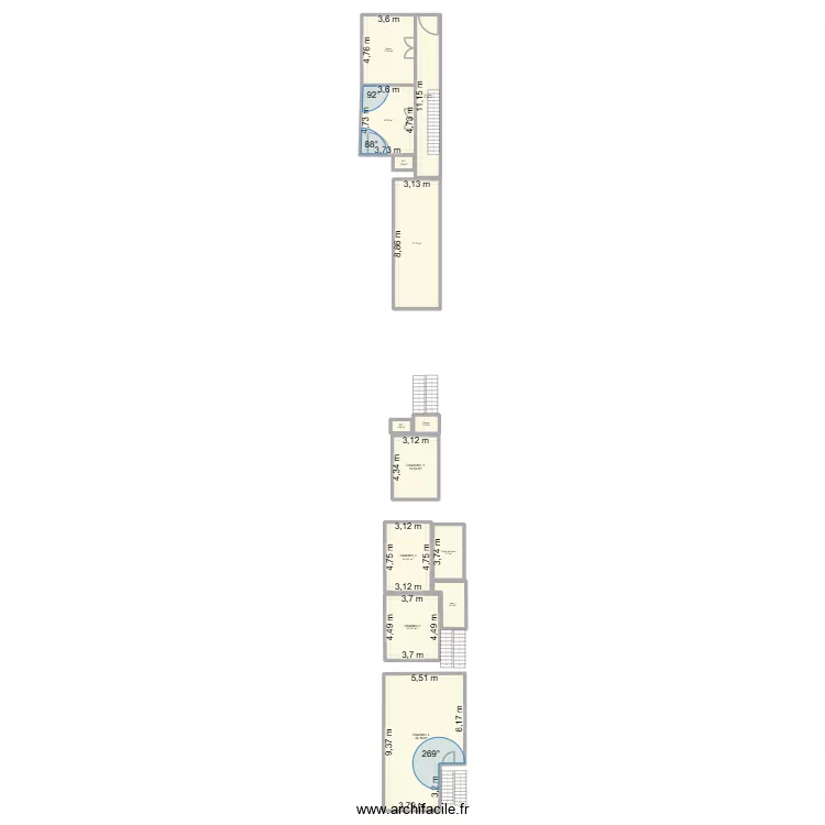 Plan maison Jemappes. Plan de 13 et 189 m² Plan maison Jemappes. Plan de 13 et 189 m²