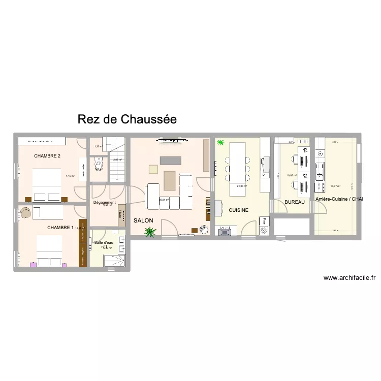 Am&eacute;nagement RDC LGDV octobre 2025. Plan de 