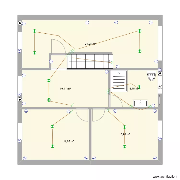 Allègre r+1. Plan de 5 et 59 m² Allègre r+1. Plan de 5 et 59 m²