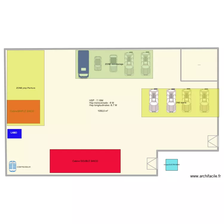 PF DIJON. Plan de 2 Pièces et 1107 m² PF DIJON. Plan de 2 Pièces et 1107 m²