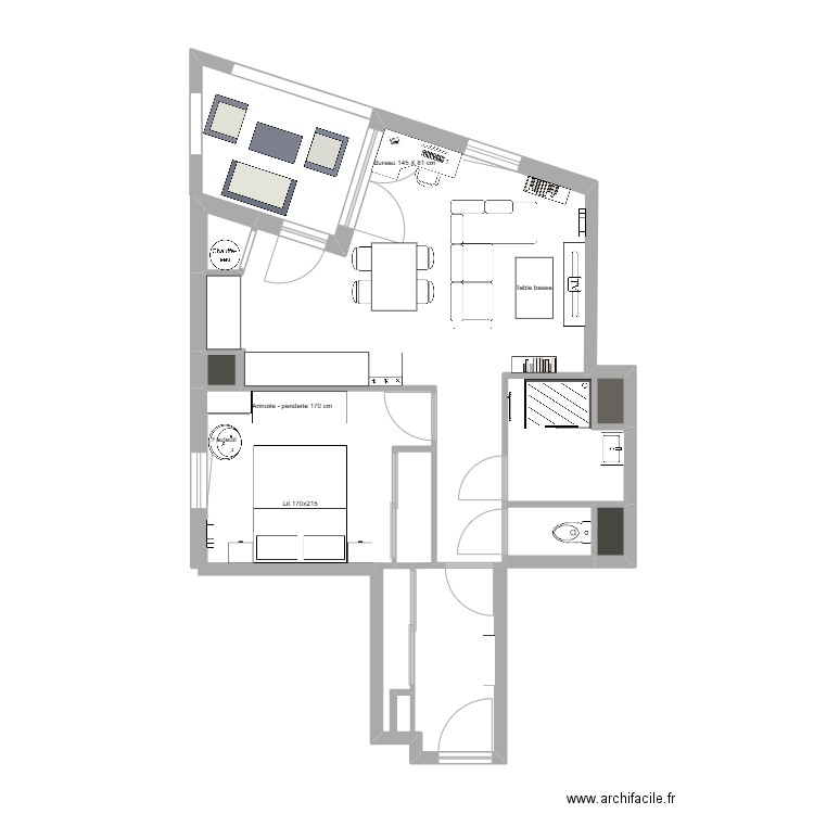378 Cours emile zola V2. Plan de 7 pièces et 15 m2