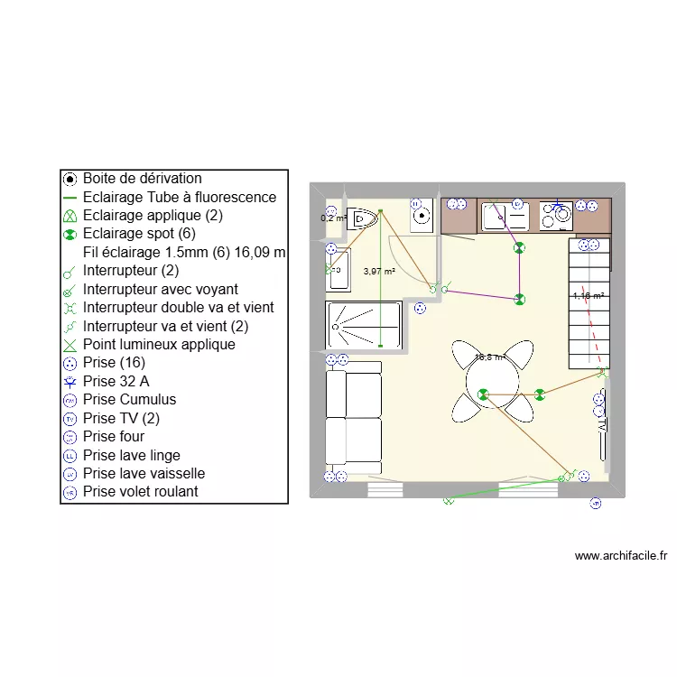 Rompillon Michel. Plan de 