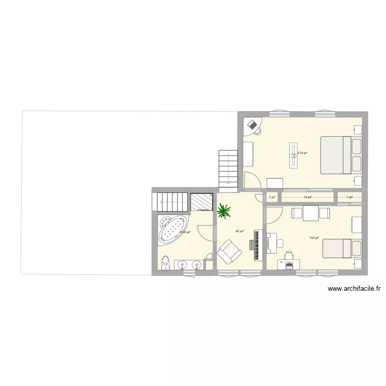 FG-65B. Plan de 7 Pièces et 55 m² FG-65B. Plan de 7 Pièces et 55 m²