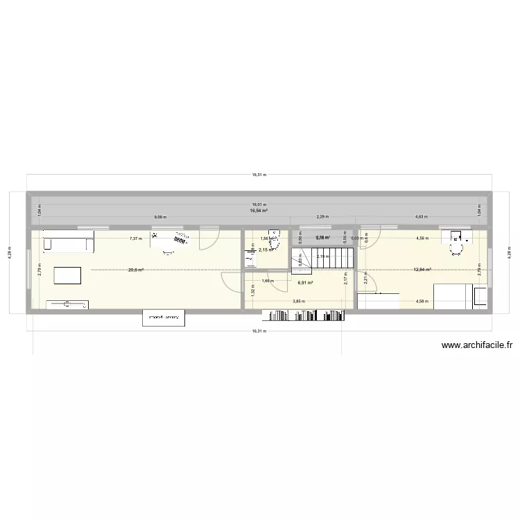 Perez v04 chambre droite. Plan de 