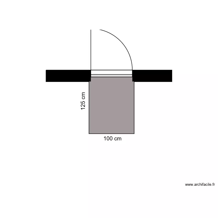 rampe acc&egrave;s Rousseau. Plan de 