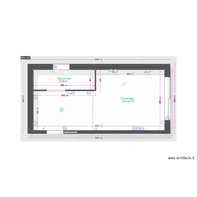 EXTENTION ETAGE. Plan de 0 pièce et 0 m2