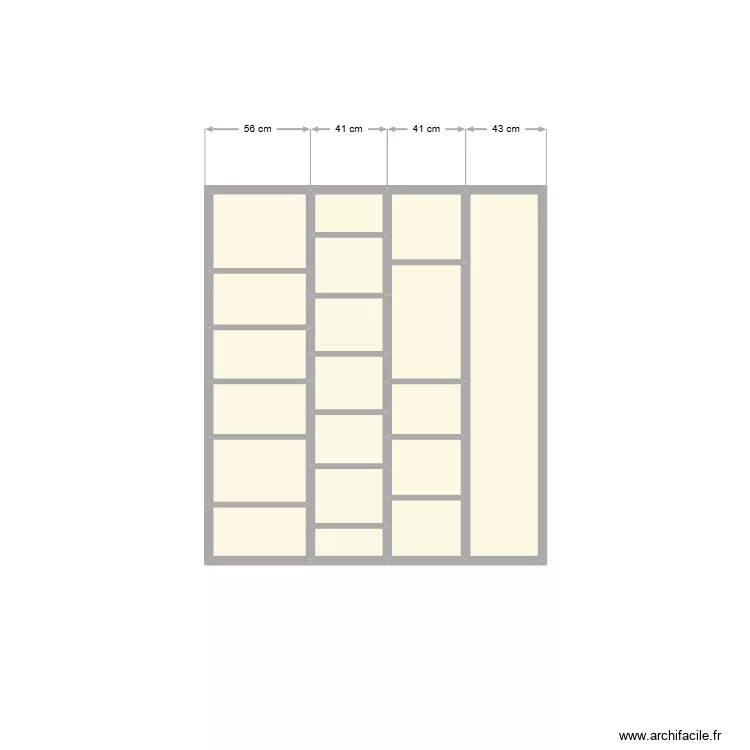 BLOC RANGEMENT SAINT SO. Plan de BLOC RANGEMENT SAINT SO. Plan de