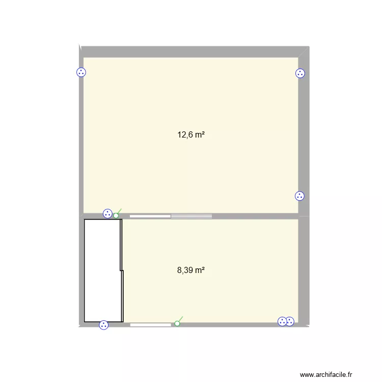 Stef Fredo. Plan de 2 et 21 m² Stef Fredo. Plan de 2 et 21 m²