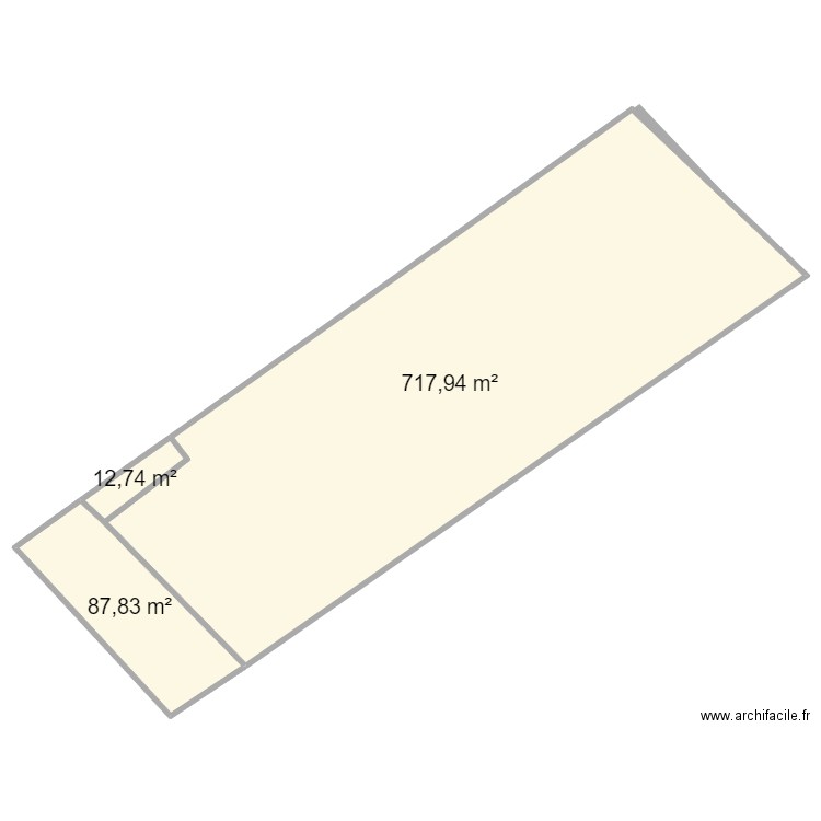 maison1. Plan de 3 pièces et 819 m2