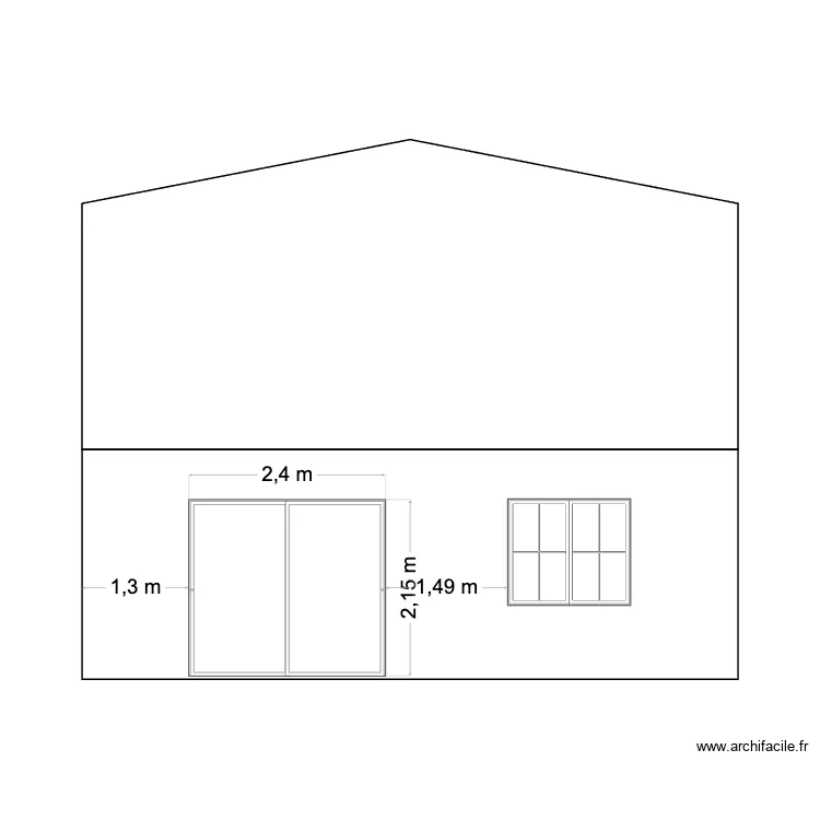 face lat&eacute;rale gauche modifi&eacute;e Assas simple 1. Plan de 
