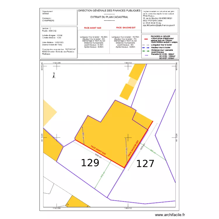 DP02 DUBOURJAL. Plan de 