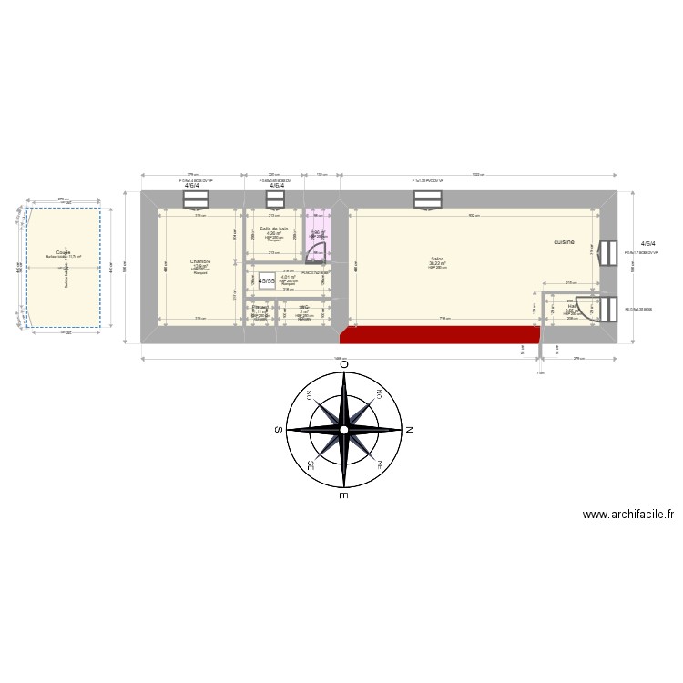  ML25004536  PASQUALI. Plan de 15 pièces et 178 m2