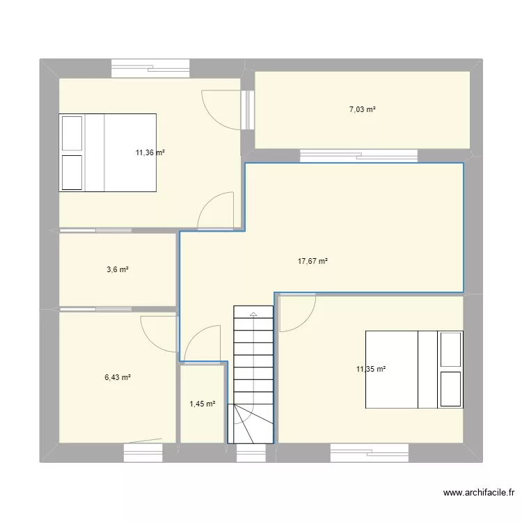 Antoine BISIAU Etage . Plan de 
