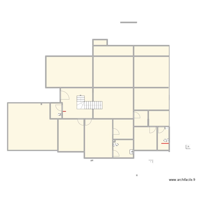 PLAM vigeta. Plan de 17 pièces et 235 m2