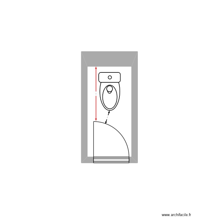 GUEANT. Plan de 2 pièces et 2 m2