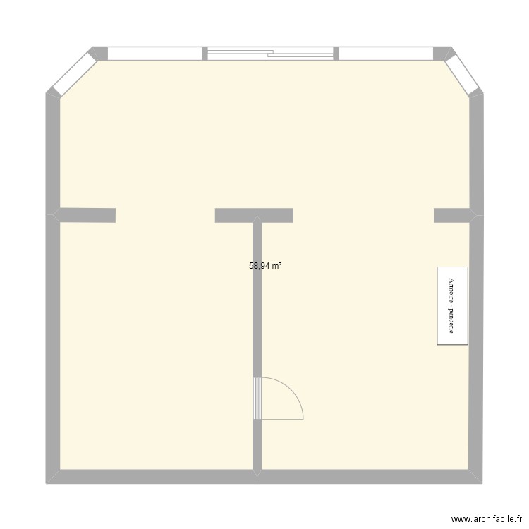 maison grimaud. Plan de 1 pièce et 59 m2