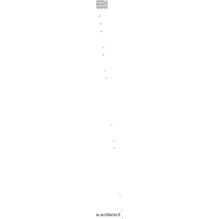 k v deuxch. Plan de 3 pièces et 24 m2