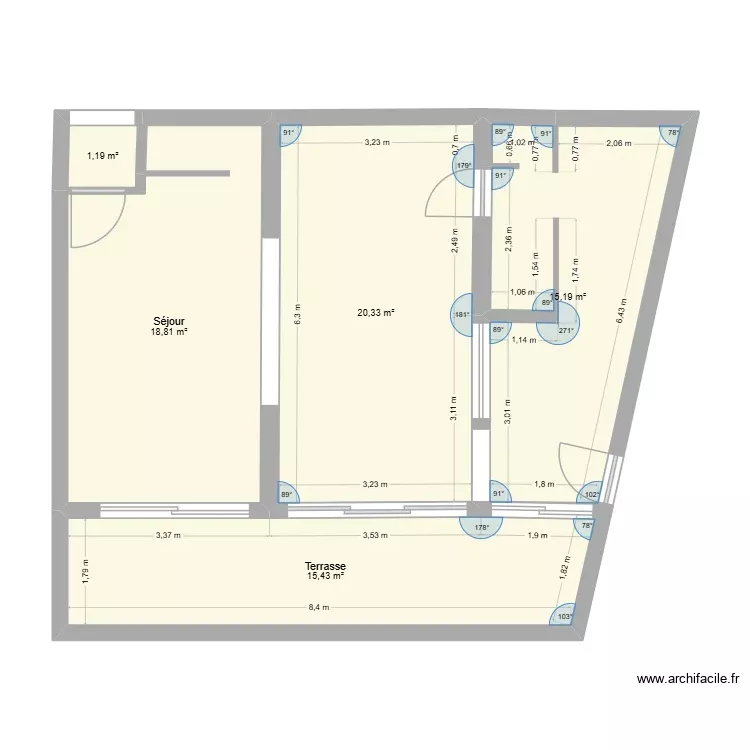 Mourven Séjour. Plan de 5 Pièces et 71 m² Mourven Séjour. Plan de 5 Pièces et 71 m²