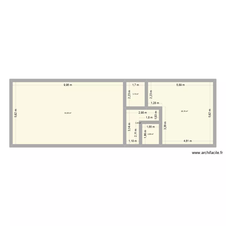 Maison 2. Plan de 5 et 97 m² Maison 2. Plan de 5 et 97 m²