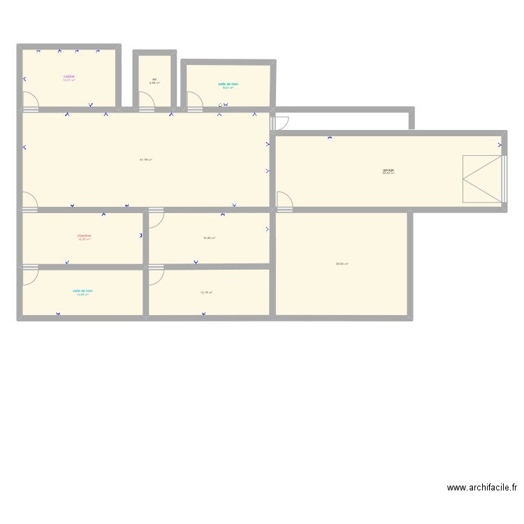 biil22277. Plan de 10 pièces et 230 m2
