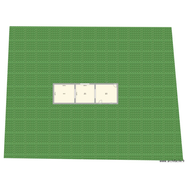 TAURIAC. Plan de 3 pièces et 81 m2