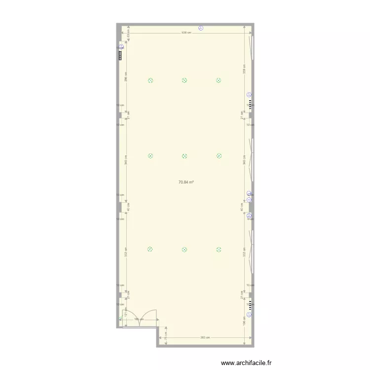 Salle Domisse. Plan de 