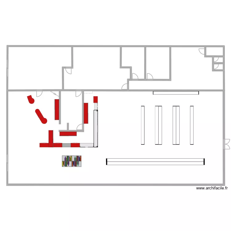 MAG. Plan de 1 Pièce et 391 m²