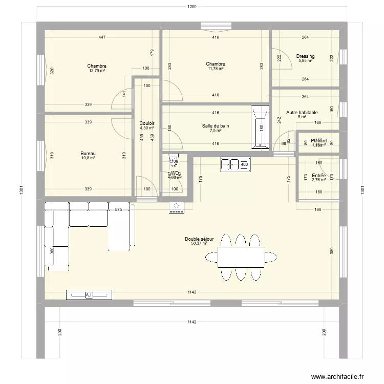 Construction 2. Plan de 