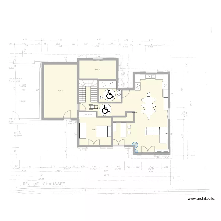 Plan maison Mions BAR GAUCHE. Plan de 5 et 127 m² Plan maison Mions BAR GAUCHE. Plan de 5 et 127 m²