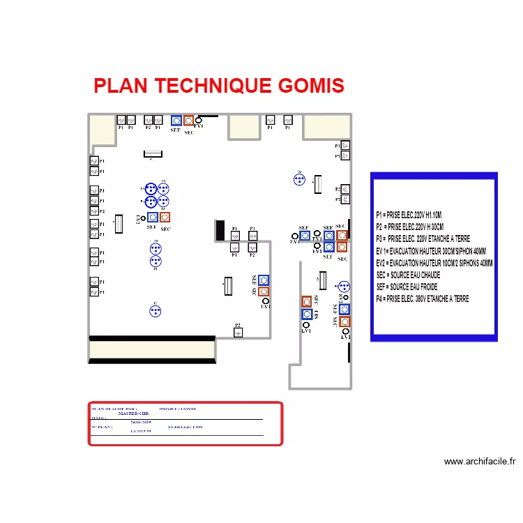 PLAN TECHNIQUE GOMIS4. Plan de PLAN TECHNIQUE GOMIS4. Plan de