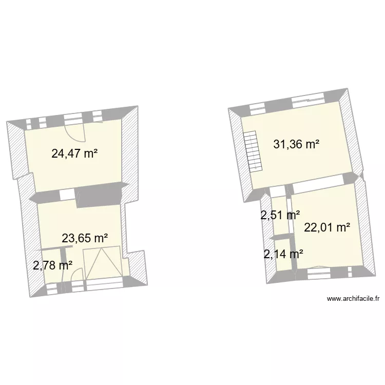 CHATEAUNEUF DU PAPE VERDUN R+1. Plan de 