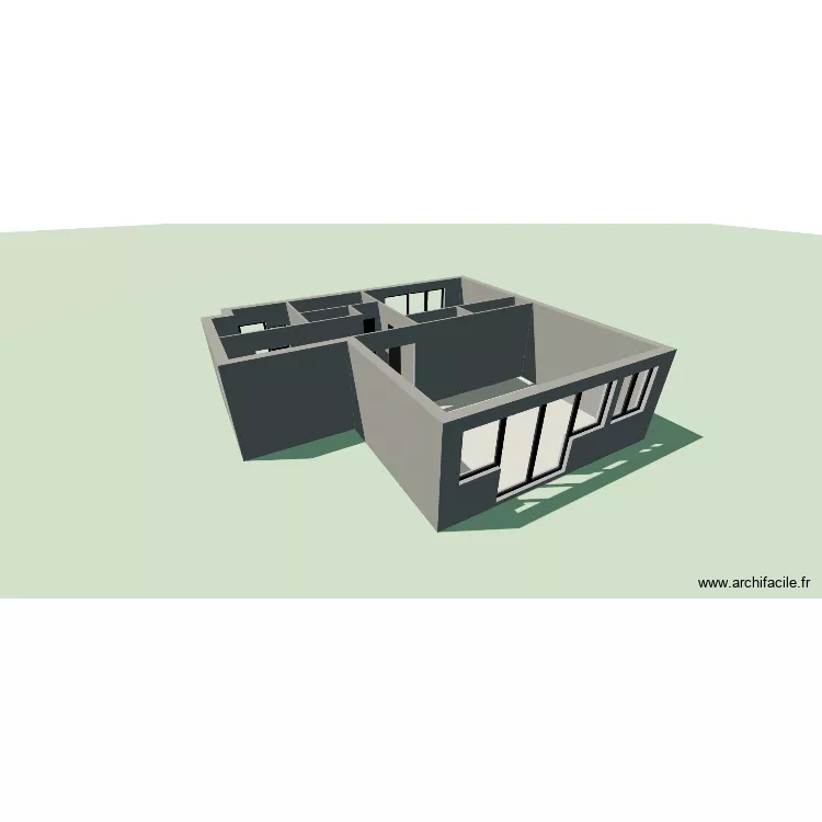 Appartement Simon. Plan de 7  et 54 m²