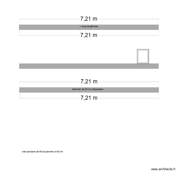 coupe façade gauche. Plan de coupe façade gauche. Plan de