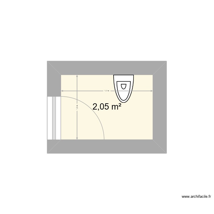 AMENAGEMENT WC. Plan de 0 pièce et 0 m2