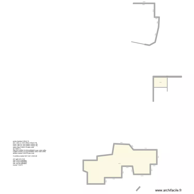 saint jory. Plan de 3 et 163 m² saint jory. Plan de 3 et 163 m²