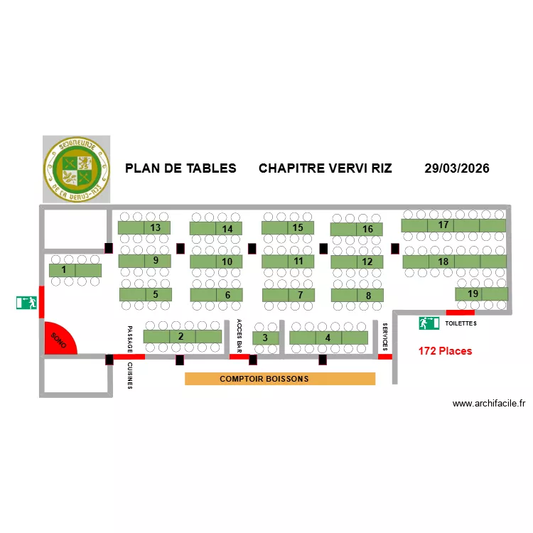 PLAN DE TABLES chapitre vervi riz 2026 (4). Plan de 