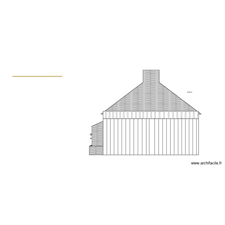 face ouest plan coupe. Plan de face ouest plan coupe. Plan de