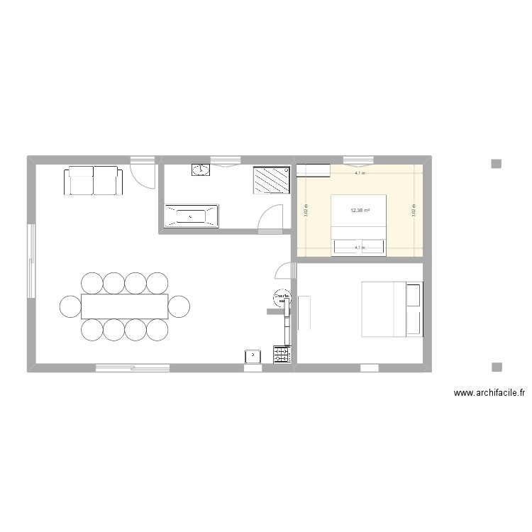 maison 1. Plan de 0 pièce et 0 m2