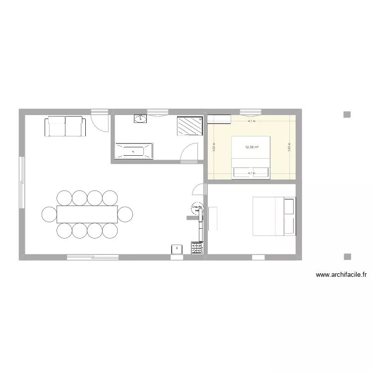 maison 1. Plan de 