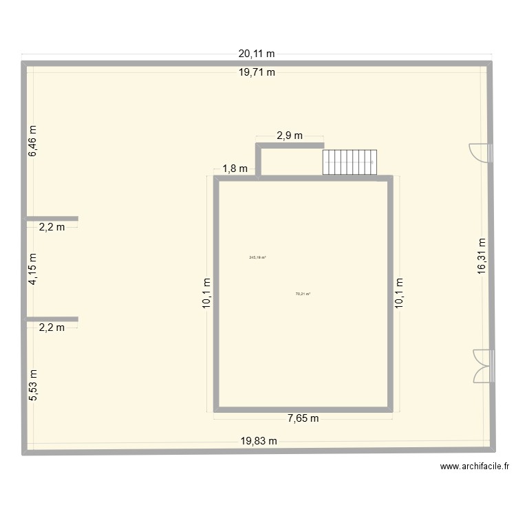 TERRAIN MAISON. Plan de 2 pièces et 393 m2