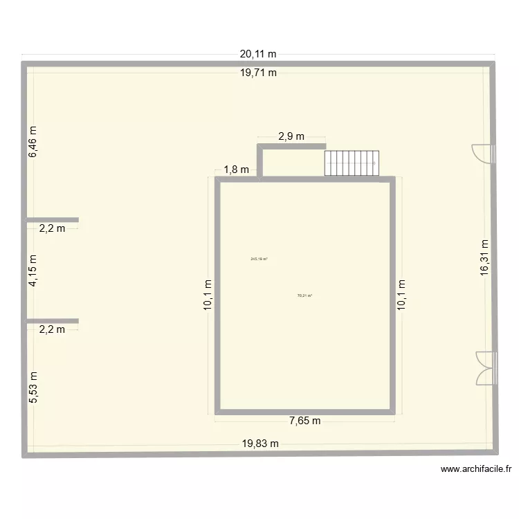 TERRAIN MAISON. Plan de 
