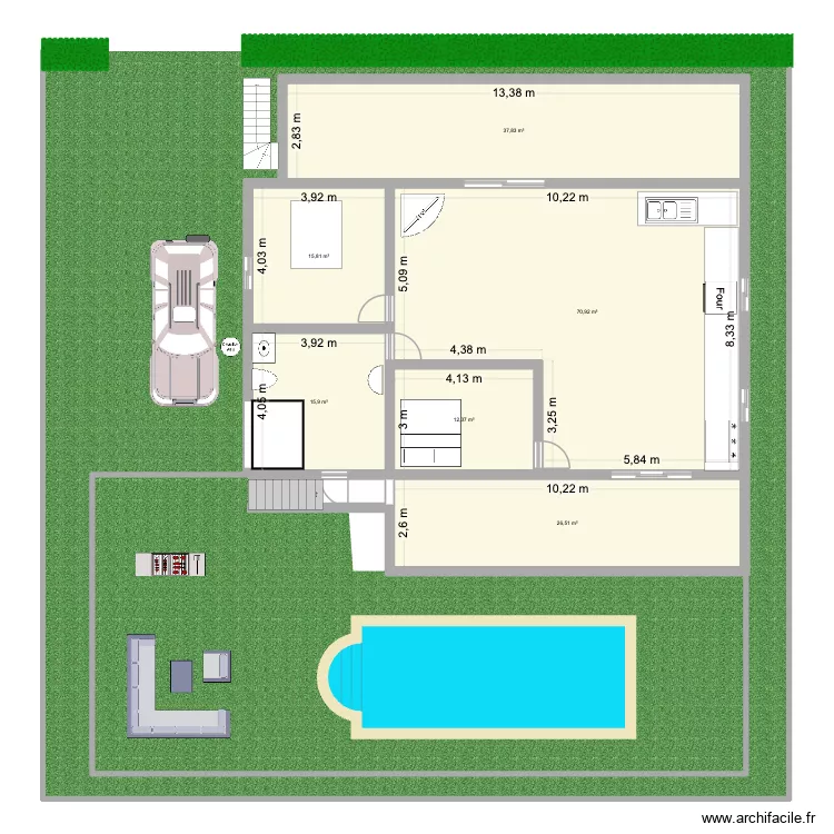 Mao. Plan de 6  et 179 m²