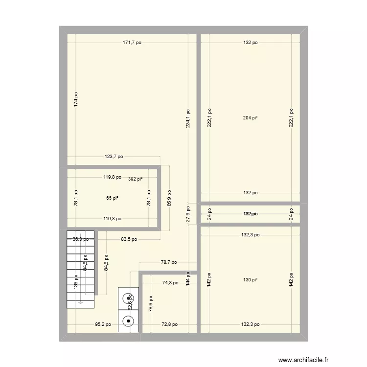 suzanne côté. Plan de 5 Pièces et 76 m² suzanne côté. Plan de 5 Pièces et 76 m²