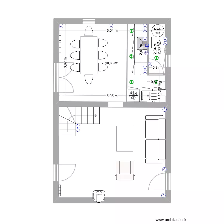 LOUDENVIELLE. Plan de 5  et 50 m²