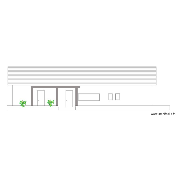 DP3 PLAN DE FACADE. Plan de 0 pièce et 0 m2