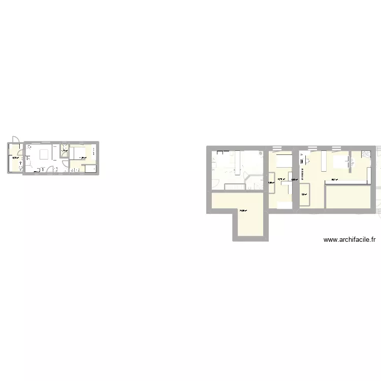 MAISON VENDOEUVRES. Plan de 17 pièces et 291 m²