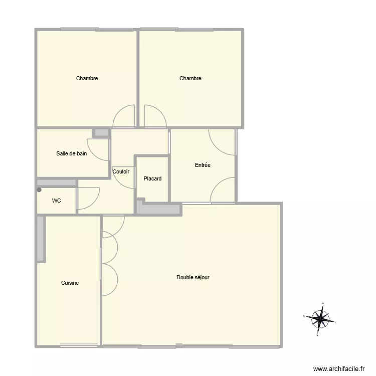 Bossuet Brut. Plan de 13  et 78 m²