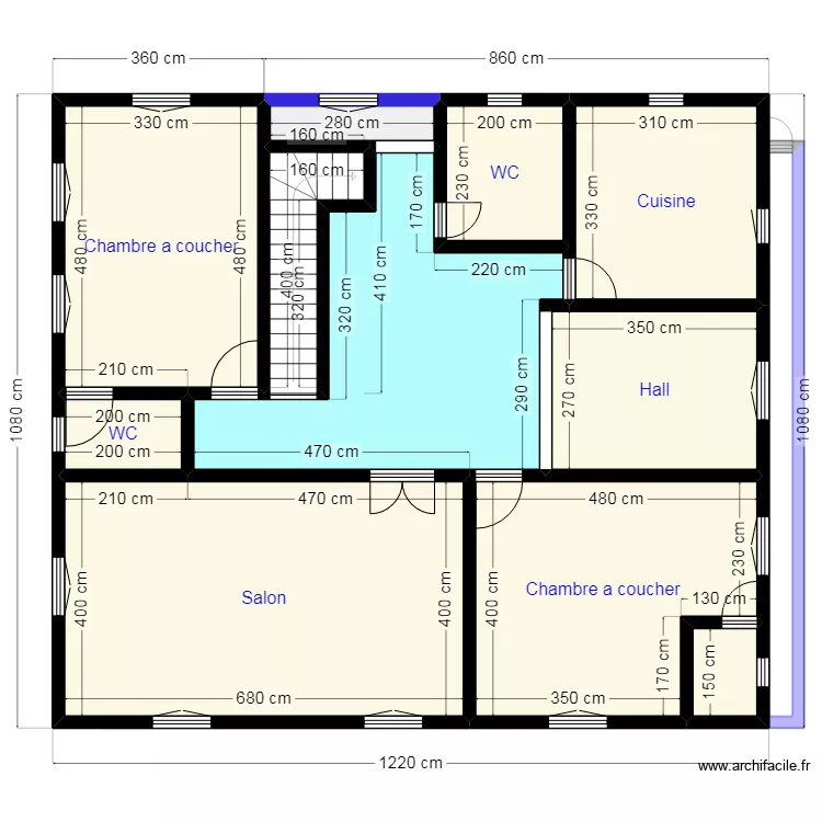 PLAN 12X10 N15. Plan de 
