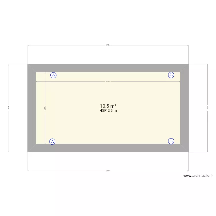 &Eacute;lectricit&eacute;  exercice. Plan de 1  et 11 m²