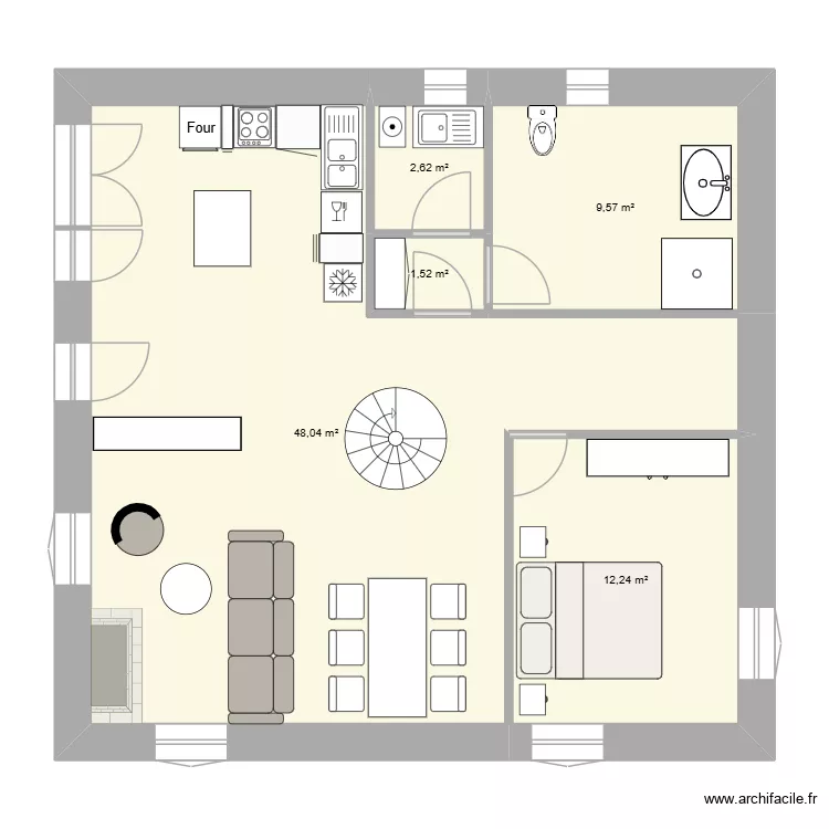 Benodet-RDC. Plan de 5 et 74 m² Benodet-RDC. Plan de 5 et 74 m²